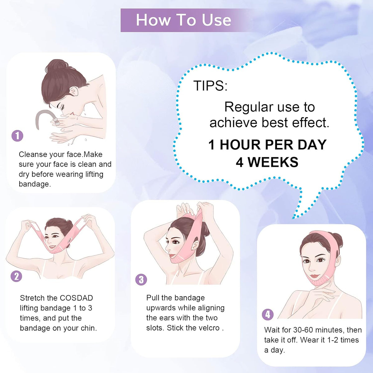 Naturala™ Ageless V Contour Firming Mask (skin-safe)